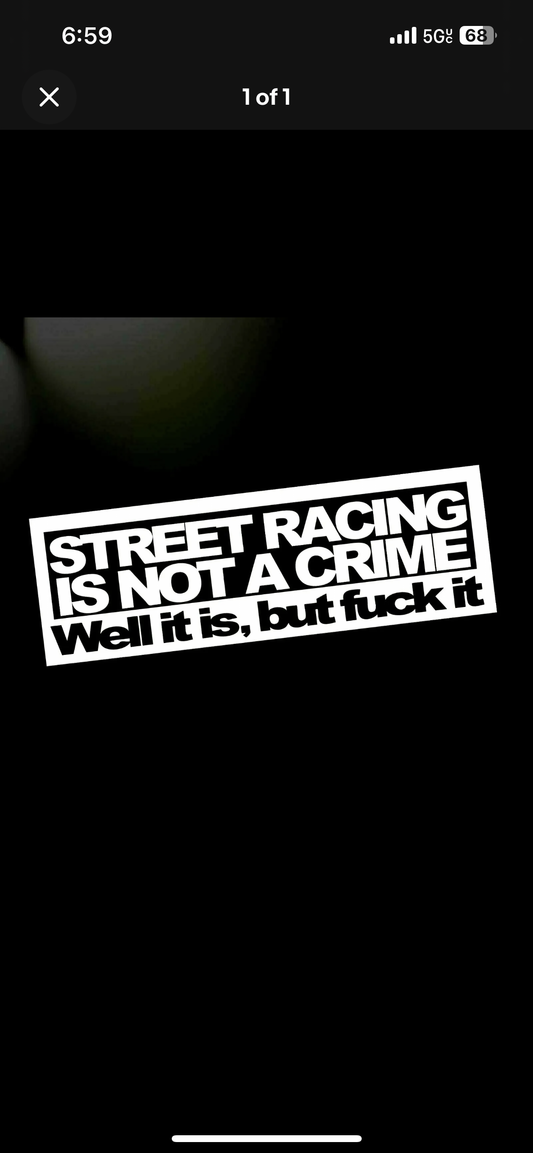 Street Racing Sticker